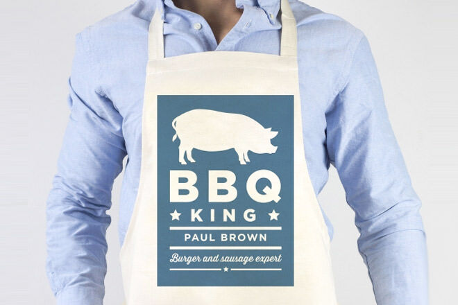 Father's Day Gift Ideas for Foodie Dads: Personalised BBQ King Apron | Mum's Grapevine