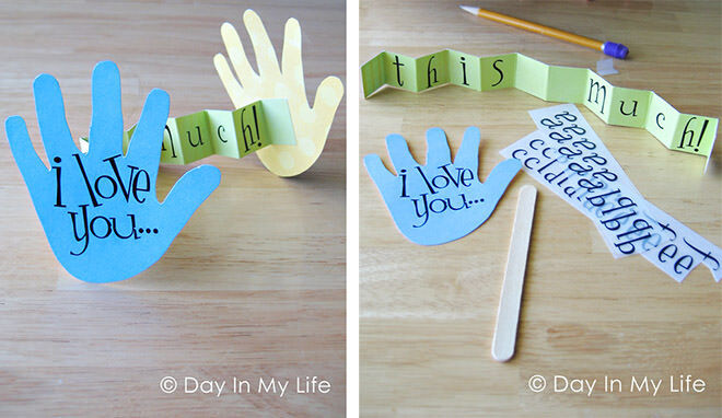12 Easy DIY gift ideas for Father's Day: Make this 'I Love You' card for dad | Mum's Grapevine