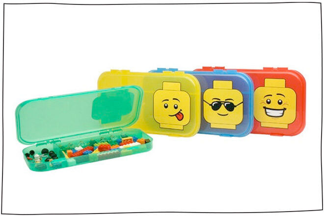 LEGO cases - A great idea to keep in your handbag for those times when you're stuck waiting and the kids are bored. 