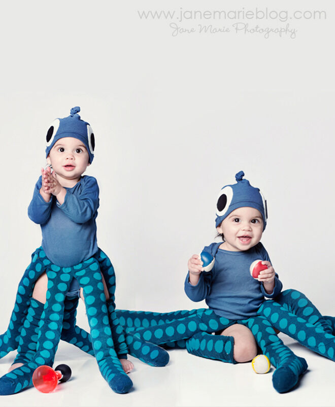 Baby Halloween costume idea: Blue Octopus