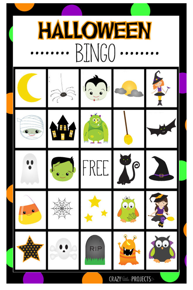 Skulls, witches, monsters....Halloween BINGO! A great game to play with those crazy little spooksters.