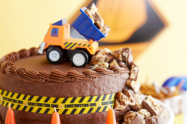 Easy Construction Site Cake