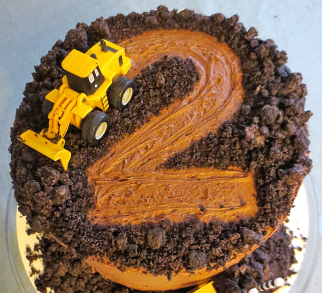 Halal-Certified Construction Theme Cake with Excavator - Piece Of Cake