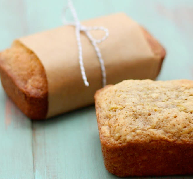 These mini zucchini bread loaves are a great afternoon snack that the kids will love.