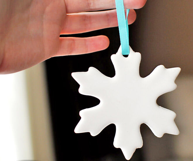 Easy Clay Snowflake Decoration