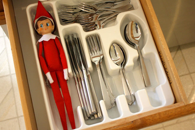 Hide and seek with Elf on the Shelf