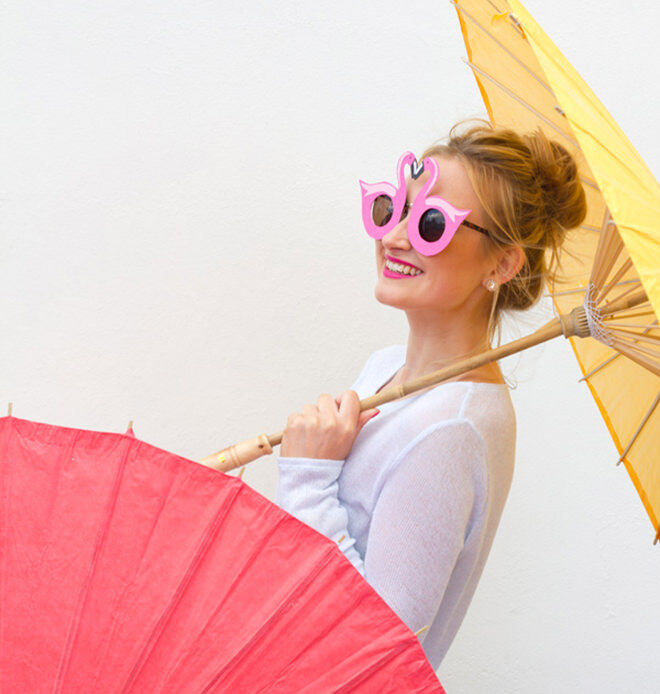 Easy DIY Flamingo Sunglasses for a Flamingo Party