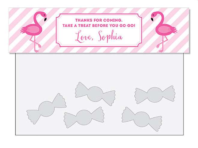 Printable Treat Bags for a Flamingo Party