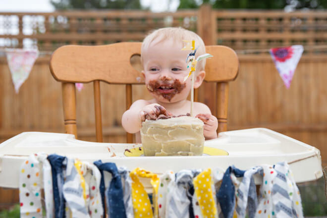 Healthy birthday cake low sugar