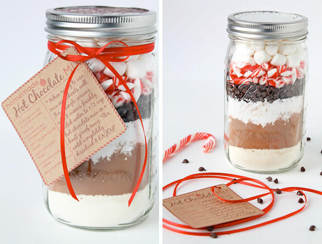 DIY Gifts: Homemade hot chocolate in a jar