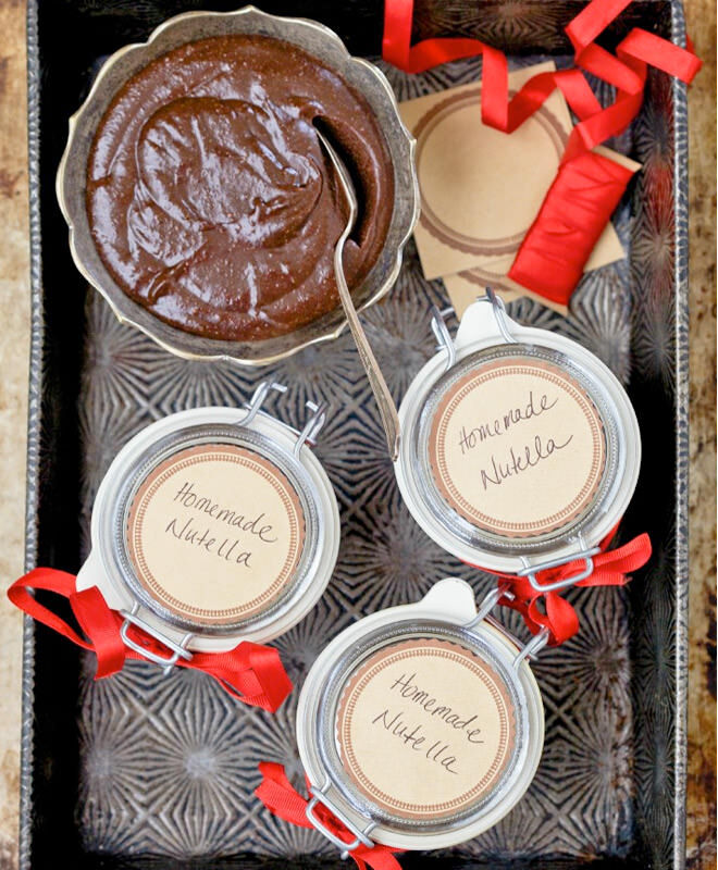 Homemade gifts: Nutella jars