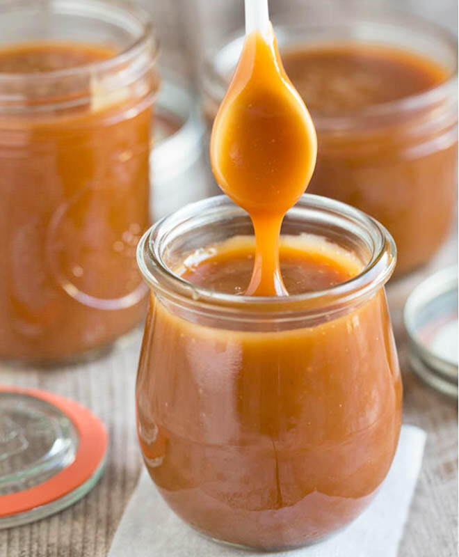 Homemade Gifts: Jar of salted caramel