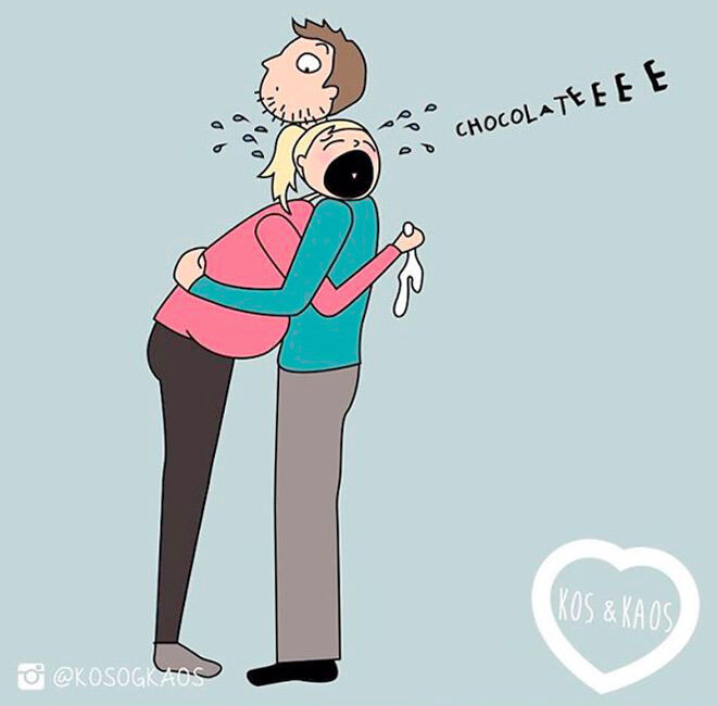 Kos & Kaos - Hilarious cartoons about pregnancy and life with kids 