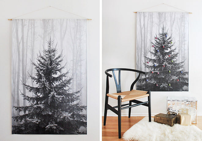 Print out this DIY Alternative Christmas Tree - easy!
