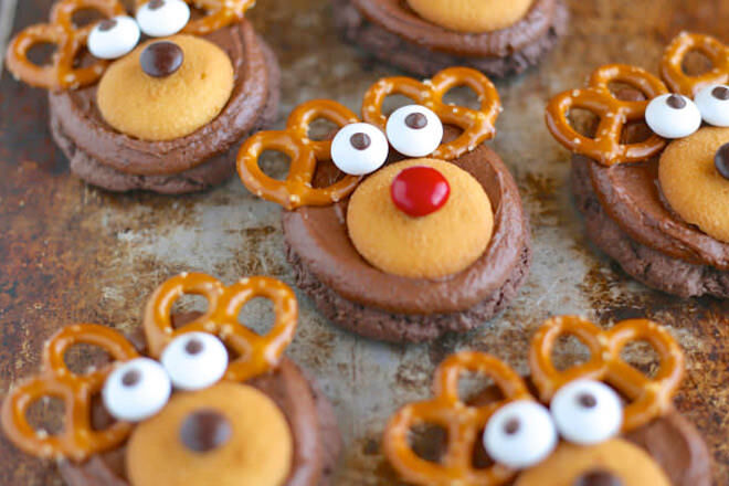 Easy reindeer cookies