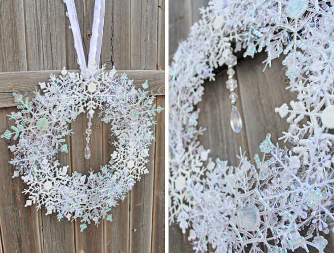 DIY Snowflake Wreath