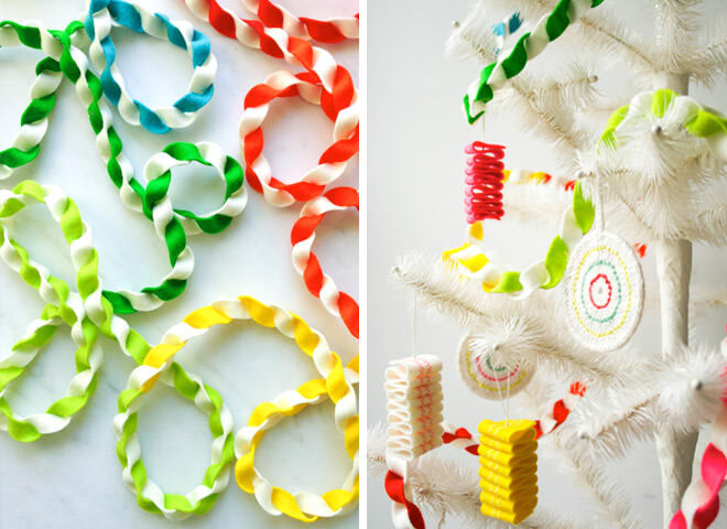 Easy Felt Christmas Tree Twisty Garland