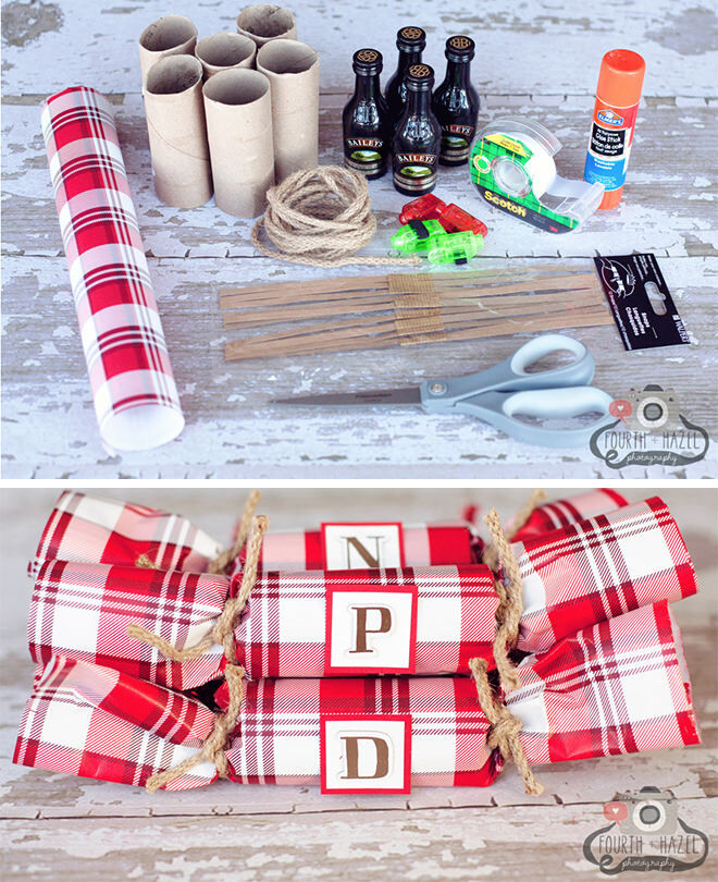 Easy DIY Tartan Christmas Crackers