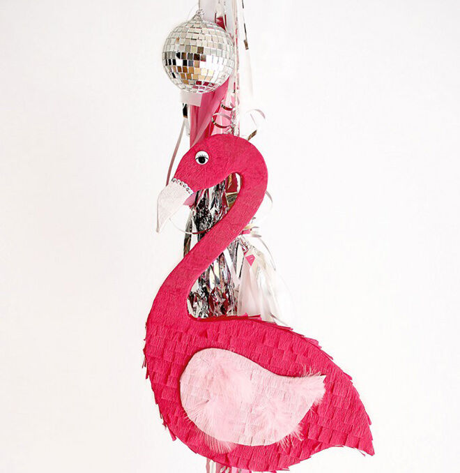 DIY Piñata for Flamingo Party