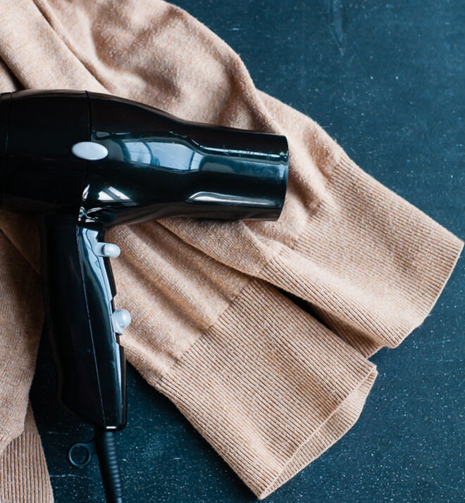 Using a hair dryer - ways to avoid ironing