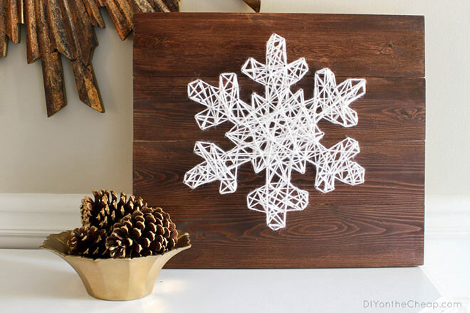 Snowflake string craft decoration
