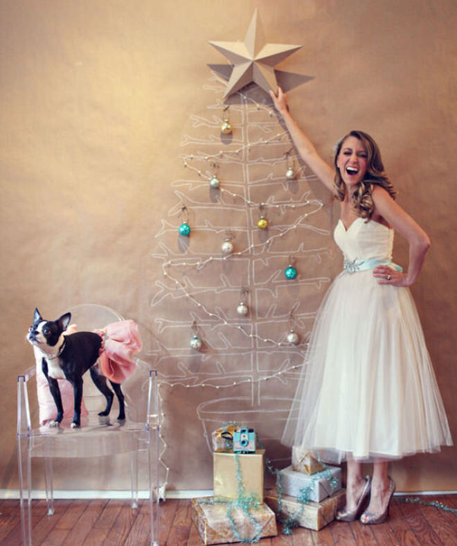 DIY Brown Paper Christmas Tree