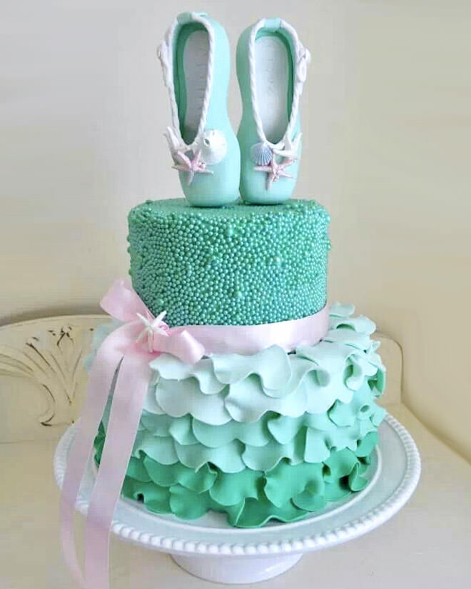 Coolest DIY Birthday Cakes | Ballerina Cakes