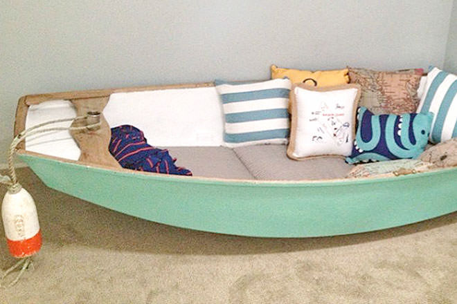 DIY boat reading nook