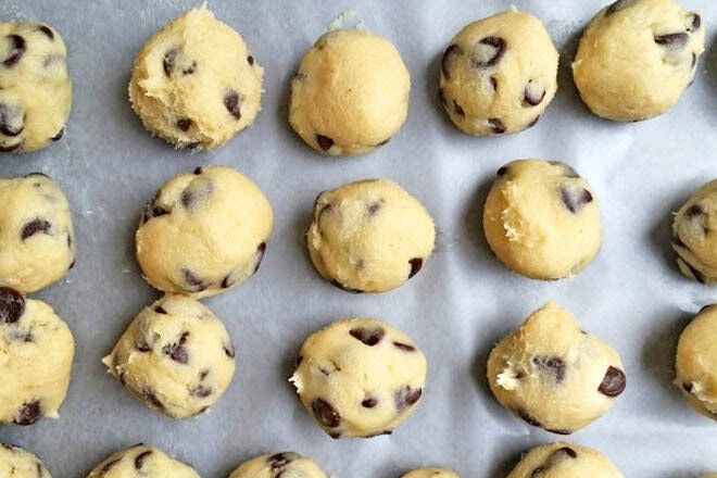 How to freeze cookie dough - ideas for school lunch boxes.