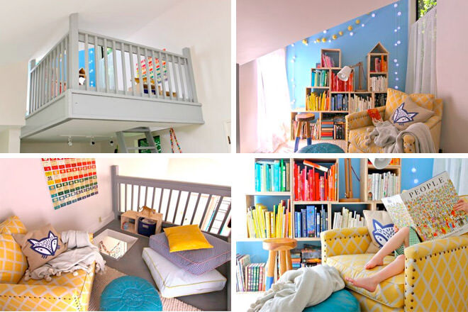 Loft reading nook