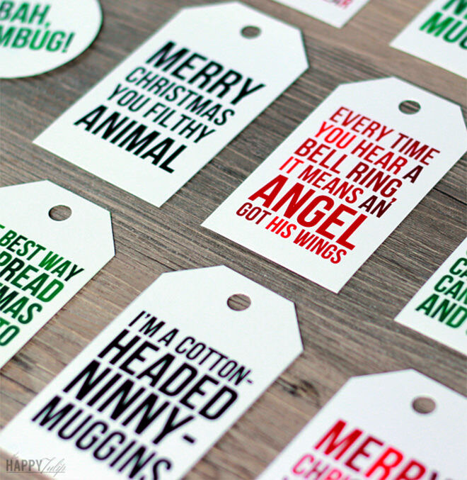 Free printable Christmas Tags