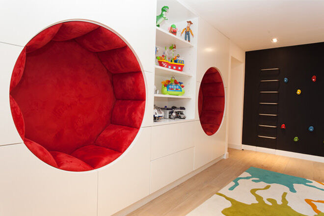 Circular wall reading nook