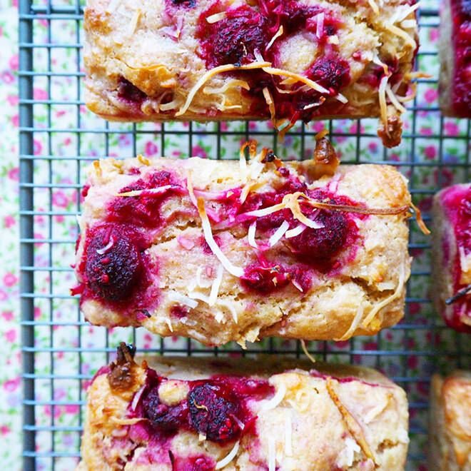 Raspberry, Pear and Coconut loaves - ways to pack an awesome lunch box