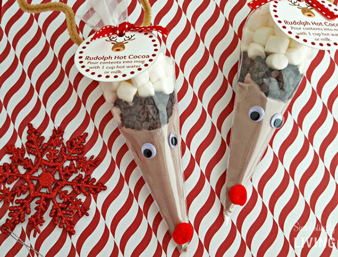 DIY Rudolph Hot chocolate - Christmas Eve Box