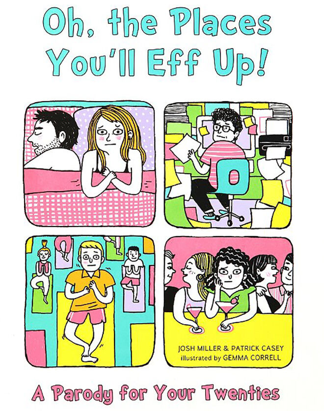 Funny children's books for adults: Oh the places you'll eff up