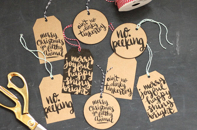 Christmas tags you can print for free. 