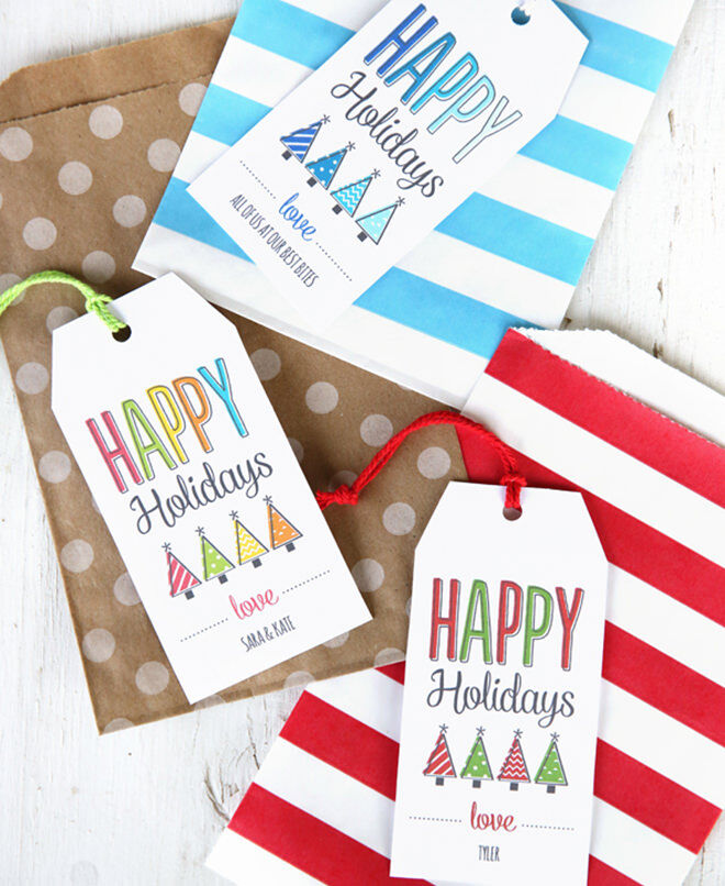 Christmas tags you can print yourself for free