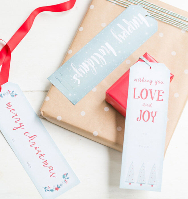 Free Printable Christmas gift tags