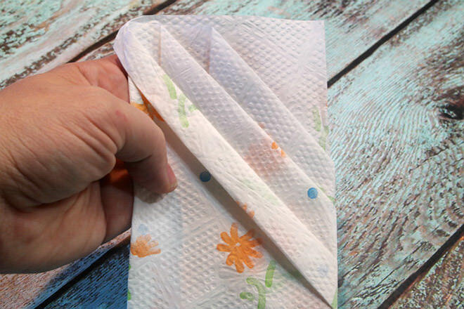 Folding fancy napkins - easy steps to get the kids setting the table