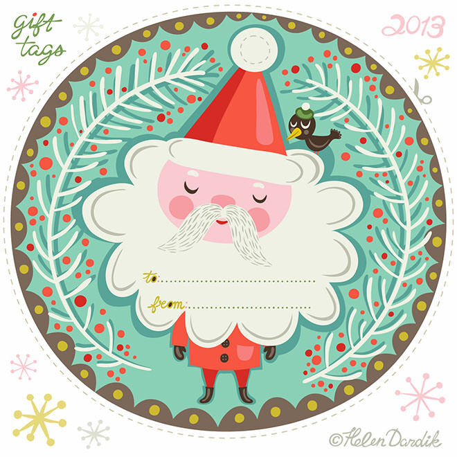 Christmas tags you can print for free.