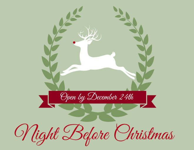 Free Printable Night Before Christmas Box Label