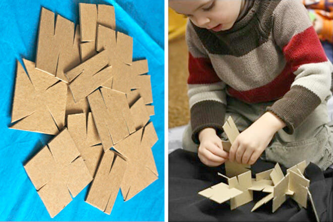 Cardboard construction set