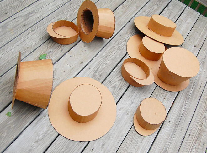 Cardboard hat craft activity