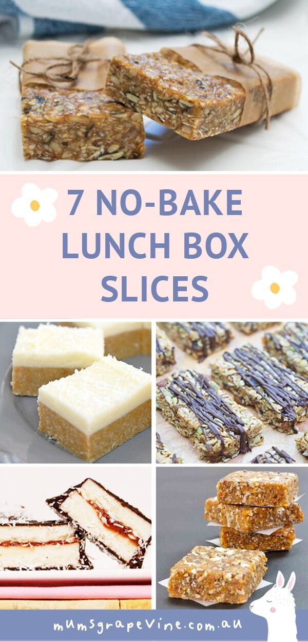 7 No-bake slices for school lunches