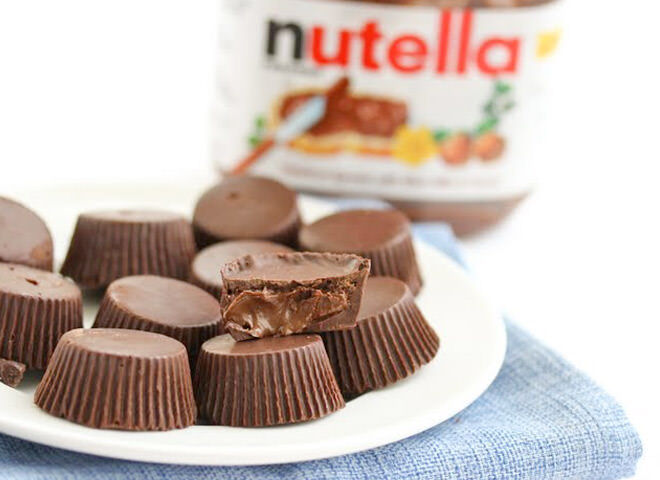 Nutella chocolate cups