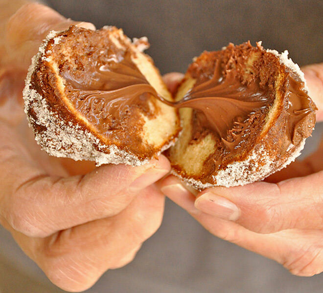 Fluffy Nutella fritter recipes