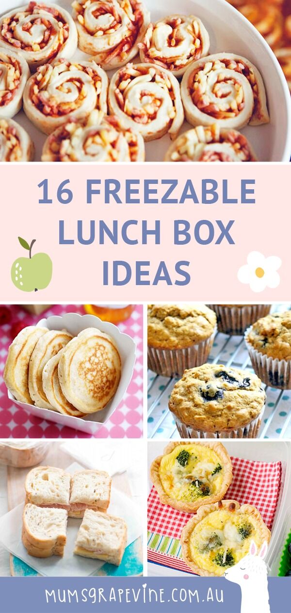 Freezable lunch ideas
