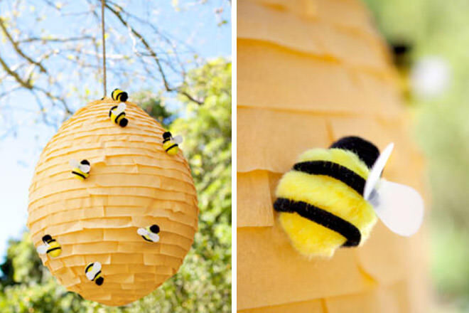 Winnie the Pooh party bee hive piñata