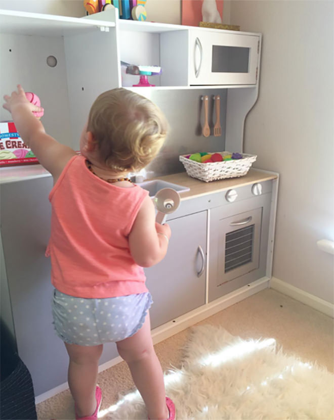 Cool grey - the best hacks of the Kmart kids kitchen.