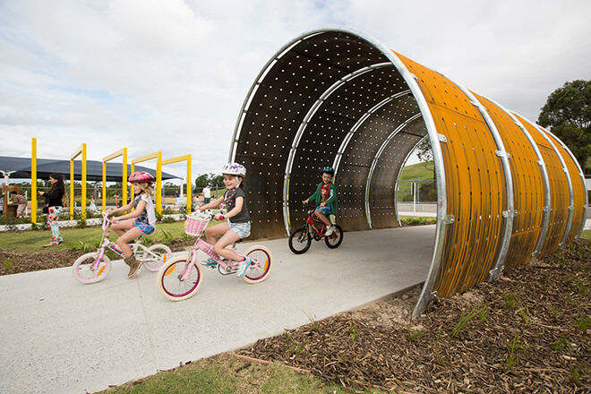 Bike track at Sydney Park, St Peters
